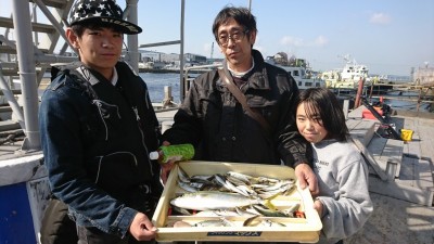 
<p>沖の北 スリットよりの内向き サビキで豆～小アジ大漁！のませでツバスも♪豆アジが奥のほうにかたまっているんでしょうか？オイルフェンス付近より釣れてる感じですね。中アジは混ざらなかったようなので、中アジ狙いならオイルフェンスか先端がいいですよ。</p>
