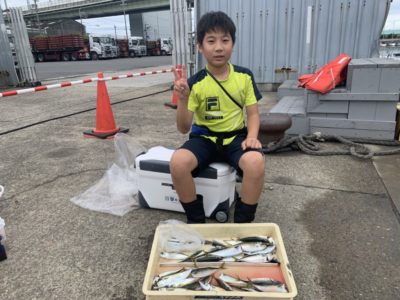 <p>ゆいし君　沖の北　サビキ釣りでアジ・サバ・ウルメイワシGET♪魚種多彩で楽しそうです^ ^</p>