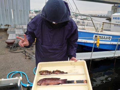 <p>沖の北　探り釣りでカンダイとガシラ！</p>