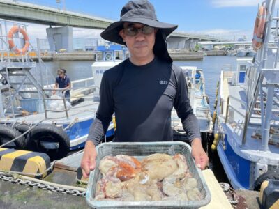 <p>拝原様　沖の北　タコエギで3.22キロの大蛸🐙GET🎣蛸電カップ暫定1位です✨新子のマダコも4杯♪♪おめでとうございます^ ^</p>