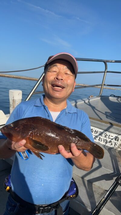 <p>山岸様 旧一文字白灯外向き エビ撒き釣りでアコウ39cm！</p>