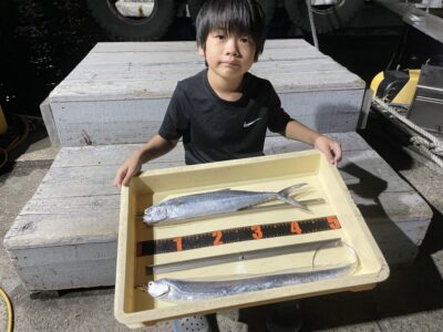 <p>合田様　沖の北　ショアジギでサゴシ🎣　半夜ではテンヤで太刀魚もGET⚔️</p>