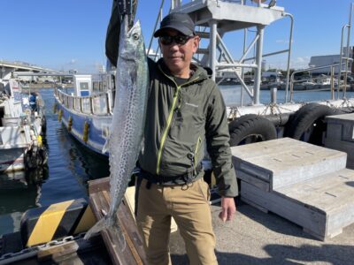 <p>匿名様　沖の北　ショアジギ　サワラ80cm🎣</p>