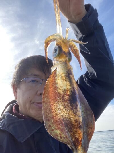 <p>🎣MAX上野芝店　安田氏　同じ場所でもう一杯🦑</p>