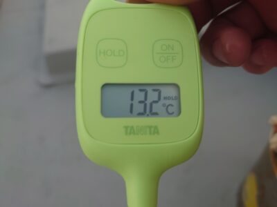 <p>【海水温】冬は10度くらいまで下がるので、やっと上がってきましたね。</p>