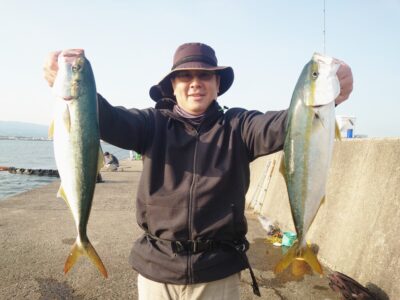 <p>前田様 沖の北 セットアッパーでハマチ！6時と6時半にヒット！まだまわりが釣れてないのに2本ゲット♪</p>