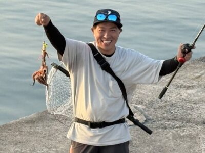 <p>坪井様 沖の北内向き タコエギで新子タコ🐙</p>