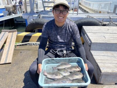 <p>グレ釣りに目覚めた からみ君　沖の北　ふかせ・エビ撒き　グレ🎣　川原師匠の教えで連発でしたね♪♪</p>
