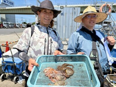 <p>顔出しなのに匿名希望様　旧一文字赤灯　タコジグ&タコエギでタコ🐙</p>