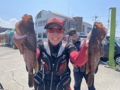 <p>🔥KATO FISHING CLUB 様🔥　旧一文字赤灯　エビ撒き　アコウGET✨壁際の浅棚でグレも良く釣れたそうです🎣</p>