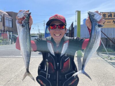 <p>茂木様　沖の北　ショアジギでサゴシ2匹🎣</p>