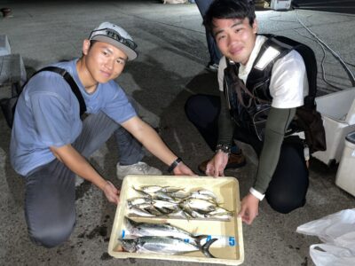 <p>永田様　沖の北　ショアジギでサゴシ2匹GET🎣サビキでは小アジ〜中アジも♪♪</p>