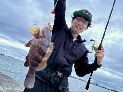 <p>新田様　沖の北　人生初の呑ませ釣りでアコウ32cm🎣</p>