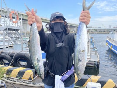 <p>ひまわり様🌻　沖の北   ショアジギ　サゴシ2匹🎣</p>