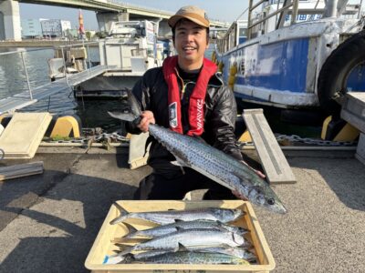 <p>K様　沖の北　ショアジギ　サゴシ〜サワラ85cmまで🎣</p>