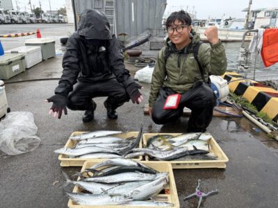 <p>タツ田P &カラミマン 様　沖の北　ショアジギ　サゴシ多数とハマチ🎣</p>