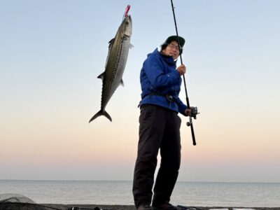 <p>036様　沖の北　マキマキバイブでサゴシ🎣　6:50頃の釣果🐟</p>