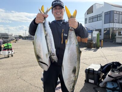<p>すし処むらた様🍣　沖の北　アジ飲ませでメジロ〜ブリ88cmとショアジギでサゴシ🎣最終釣果</p>
