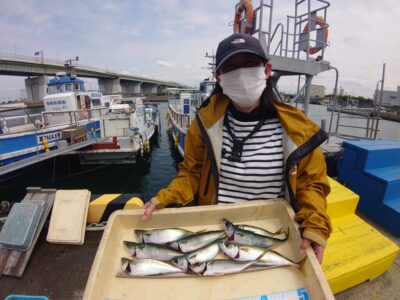<p>ひまわり🌻様　沖の北内向き　飛ばしサビキで中アジと中サバ！</p>