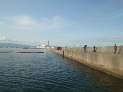 <p>沖の北　朝の時合いはなにも起こらず…</p>