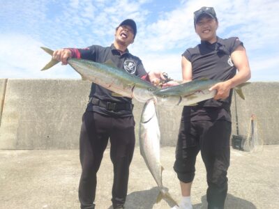 <p>すし処むらた🍣様　沖の北かなり奥の方　のませ釣りでブリ3本！8時頃に連発したそうです♪餌のアジはいろいろ釣り歩いてなんとか確保。</p>