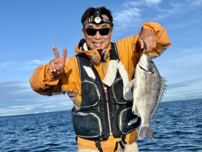 <p>中村様　沖の北　ムシ撒き釣り⁉️でキビレ🎣</p>