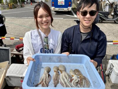 <p>タッタマン弟 & ハニー❤️様　旧一文字カーブ　タコエギ&タコジグで新子タコ🐙</p>