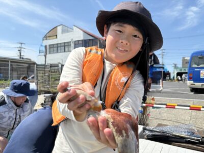 <p>コータくん　旧一文字カーブ　タコエギでタコ320g🐙</p>