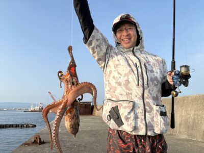 <p>中谷様　沖の北　タコジグでナイスなタコ🐙継ぎ目狙いでしたが釣れたのは底だったようです。</p>