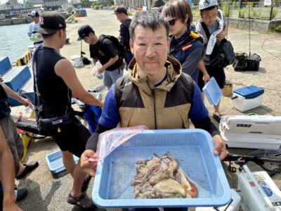 <p>タコハル様　旧一文字カーブ　タコエギで新子タコ🐙</p>