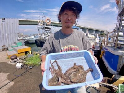 <p>マーバン藤本様  旧一文字カーブ タコエギで良型タコ🐙</p>