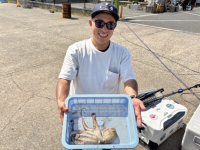 <p>洋様　沖の北　タコエギでグッドサイズのタコ🐙</p>