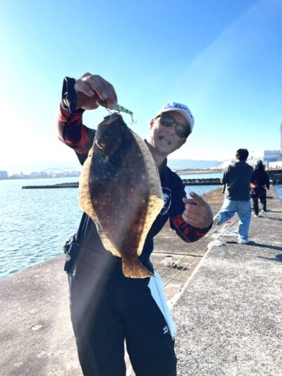 <p>🍣すし処むらた様  沖の北 ビッグバッカーでヒラメ！ルアーで釣れるのは年に数匹。なかなかレアです。</p>