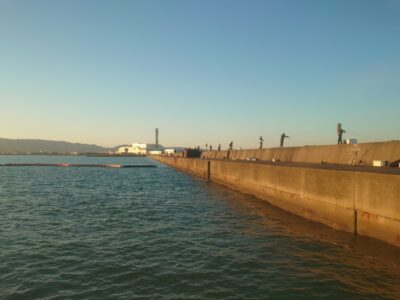 <p>【沖の北】 早朝は気温11℃でめっちゃ寒かったです。</p><p>★タチウオはテンヤでほんのちょっと…。6時すぎにルアーでも1つ釣れてました。</p><p>★6時すぎにサゴシが3ヒット！セットアッパーとメタルバイブ表層。</p><p>★小アジは明るくなってから内向きどこでも釣れてました。</p>