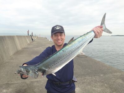 <p>向井様  沖の北 ブレードジグでサワラ！7時半頃にヒット！2週連続サワラゲット♪</p><p>9時便で沖の北に行った時内向きでメジロかブリがベイト食ってるの見えました。追われてるベイトがかなり小さかったです。マイクロベイトパターンかな。</p><p>&nbsp;</p>