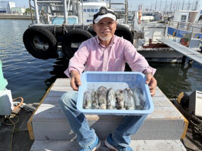 <p>茂のまかない様　エギング　旧一文字赤灯〜③探り歩きアオリイカ7杯🦑　エギ王Kディープ2.５号</p>